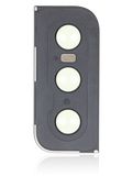 Replacement Back Camera Lens With Cover Bezel Ring Compatible with Samsung Galaxy S21 5G (Phantom Gray)