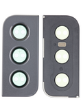 Replacement Back Camera Lens With Cover Bezel Ring Compatible with Samsung Galaxy S21 5G (Phantom Gray)