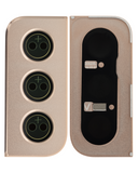 Replacement Back Camera Lens With Cover Bezel Ring Compatible with Samsung Galaxy S21 5G (Gold)