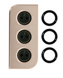 Replacement Back Camera Lens With Cover Bezel Ring Compatible with Samsung Galaxy S21 5G (Gold)