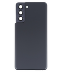 Replacement Back Cover Glass With Camera Lens Compatible with Samsung Galaxy S21 5G (No Logo) (Aftermarket Plus) (Phantom Gray)
