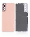 Replacement Back Cover Glass With Camera Lens Compatible with Samsung Galaxy S21 Plus (No Logo) (Aftermarket Plus) (Phantom Pink)
