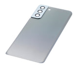 Replacement Back Cover Glass With Camera Lens Compatible with Samsung Galaxy S21 Plus (No Logo) (Aftermarket Plus) (Phantom Silver)
