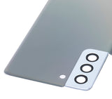 Replacement Back Cover Glass With Camera Lens Compatible with Samsung Galaxy S21 Plus (No Logo) (Aftermarket Plus) (Phantom Silver)