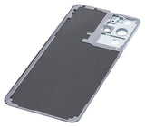 Replacement Back Cover Glass With Camera Lens Compatible with Samsung Galaxy S21 Ultra (No Logo) (Aftermarket Plus) (Phantom Silver)