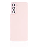 Replacement Back Cover Glass With Camera Lens Compatible with Samsung Galaxy S21 5G (No Logo) (Aftermarket Plus) (Phantom Pink)