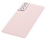 Replacement Back Cover Glass With Camera Lens Compatible with Samsung Galaxy S21 5G (No Logo) (Aftermarket Plus) (Phantom Pink)