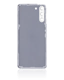 Replacement Back Cover Glass With Camera Lens Compatible with Samsung Galaxy S21 5G (No Logo) (Aftermarket Plus) (Phantom White)