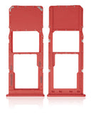 Replacement Single Sim Card Tray Compatible with Samsung Galaxy A12 (A125 / 2020) (Red)