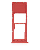 Replacement Single Sim Card Tray Compatible with Samsung Galaxy A12 (A125 / 2020) (Red)