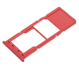 Replacement Single Sim Card Tray Compatible with Samsung Galaxy A12 (A125 / 2020) (Red)