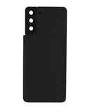 Replacement Back Cover Glass With Camera Lens Compatible with Samsung Galaxy S21 Plus (No Logo) (Aftermarket Plus) (Phantom Black)