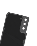 Replacement Back Cover Glass With Camera Lens Compatible with Samsung Galaxy S21 Plus (No Logo) (Aftermarket Plus) (Phantom Black)
