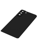 Replacement Back Cover Glass With Camera Lens Compatible with Samsung Galaxy S21 Plus (No Logo) (Aftermarket Plus) (Phantom Black)