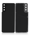 Replacement Back Cover Glass With Camera Lens Compatible with Samsung Galaxy S21 Plus (No Logo) (Aftermarket Plus) (Phantom Black)