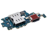 Replacement Charging Port Board With Sim Card Reader Compatible with Samsung Galaxy S21 Plus (G996U) (US Version) (Premium)