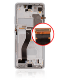 Replacement OLED Assembly With Frame Compatible with Samsung Galaxy S21 Ultra 5G (Refurbished) (Phantom Silver)
