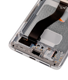 Replacement OLED Assembly With Frame Compatible with Samsung Galaxy S21 Ultra 5G (Service Pack) (Phantom Silver)