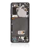 Replacement OLED Assembly With Frame Compatible with Samsung Galaxy S21 5G (Service Pack) (Phantom Gray)