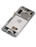Replacement OLED Assembly With Frame Compatible with Samsung Galaxy S21 Plus 5G (Refurbished) (Phantom Silver)