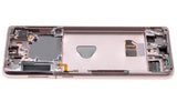 Replacement OLED Assembly With Frame Compatible with Samsung Galaxy S21 Plus 5G (Refurbished) (Phantom Violet / Pink / Gold)