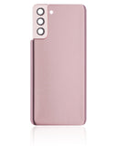 Replacement Back Cover Glass With Camera Lens Compatible with Samsung Galaxy S21 Plus (No Logo) (Aftermarket Plus) (Phantom Gold)