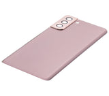 Replacement Back Cover Glass With Camera Lens Compatible with Samsung Galaxy S21 Plus (No Logo) (Aftermarket Plus) (Phantom Gold)