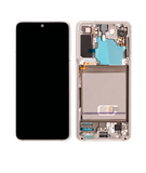 Replacement OLED Assembly With Frame Compatible with Samsung Galaxy S21 5G (Service Pack) (Phantom White)