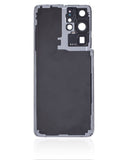 Replacement Back Cover Glass With Camera Lens Compatible with Samsung Galaxy S21 Ultra (No Logo) (Aftermarket Plus) (Phantom Brown)