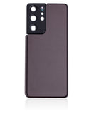 Replacement Back Cover Glass With Camera Lens Compatible with Samsung Galaxy S21 Ultra (No Logo) (Aftermarket Plus) (Phantom Brown)