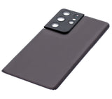 Replacement Back Cover Glass With Camera Lens Compatible with Samsung Galaxy S21 Ultra (No Logo) (Aftermarket Plus) (Phantom Brown)