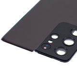 Replacement Back Cover Glass With Camera Lens Compatible with Samsung Galaxy S21 Ultra (No Logo) (Aftermarket Plus) (Phantom Brown)
