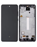 Replacement LCD Assembly With Frame (Without Finger Print Sensor) Compatible with Samsung Galaxy A52 4G (A525 / 2021) / A52 5G (A526 / 2021) / A52S (A528 / 2021) (Aftermarket : Incell) (Awesome Black)