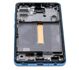 Replacement LCD Assembly With Frame (Without Finger Print Sensor) Compatible with Samsung Galaxy A52 4G (A525 / 2021) / A52 5G (A526 / 2021) / A52S (A528 / 2021) (Aftermarket : Incell) (Awesome Blue)