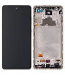 Replacement OLED Assembly With Frame Compatible with Samsung A72 (A725 / 2021) (Refurbished) (Awesome White)