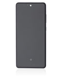 Replacement OLED Assembly With Frame Compatible with Samsung A72 (A725 / 2021) (Refurbished) (Awesome Black)