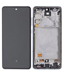 Replacement OLED Assembly With Frame Compatible with Samsung A72 (A725 / 2021) (Service Pack) (Awesome Black)