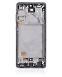 Replacement OLED Assembly With Frame Compatible with Samsung A72 (A725 / 2021) (Service Pack) (Awesome Black)