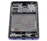 Replacement OLED Assembly With Frame Compatible with Samsung Galaxy A72 (A725 / 2021) (Refurbished) (Awesome Violet)