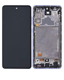Replacement OLED Assembly With Frame Compatible with Samsung Galaxy A72 (A725 / 2021) (Service Pack) (Awesome Violet)