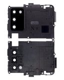 Replacement Back Camera Lens With Cover Bezel Ring Compatible with Samsung Galaxy A02S (A025 / 2020) (Black) (N Version)