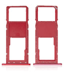 Replacement Single Sim Card Tray Compatible with Samsung Galaxy A02S (A025 / 2020) / A03 (A035 / 2021) (Red)
