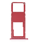 Replacement Single Sim Card Tray Compatible with Samsung Galaxy A02S (A025 / 2020) / A03 (A035 / 2021) (Red)