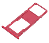 Replacement Single Sim Card Tray Compatible with Samsung Galaxy A02S (A025 / 2020) / A03 (A035 / 2021) (Red)