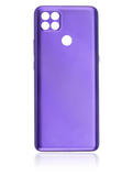 Replacement Back cover Glass Compatible with Motorola Moto G9 Power (XT2091 / 2020) (Electric Violet)