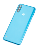 Replacement Back cover Glass Compatible with Motorola Moto E7 Power (XT2097-6 / 2021) (Tahiti Blue)