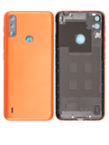 Replacement Back cover Glass Compatible with Motorola Moto E7 Power (XT2097-6 / 2021) (Coral Red)