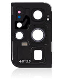 Replacement Back Camera Lens With Cover Bezel Ring Compatible with Samsung Galaxy S21 Ultra 5G (Phantom Black)