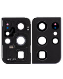 Replacement Back Camera Lens With Cover Bezel Ring Compatible with Samsung Galaxy S21 Ultra 5G (Phantom Black)