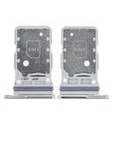 Replacement Dual Sim Card Tray Compatible with Samsung Galaxy S21 Ultra (Phantom Silver)